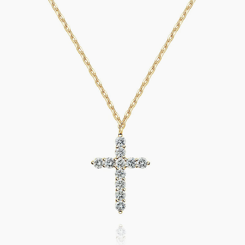 cross necklace, S925 cross pendant necklace, Eamti silver necklaces, silver pendant necklace