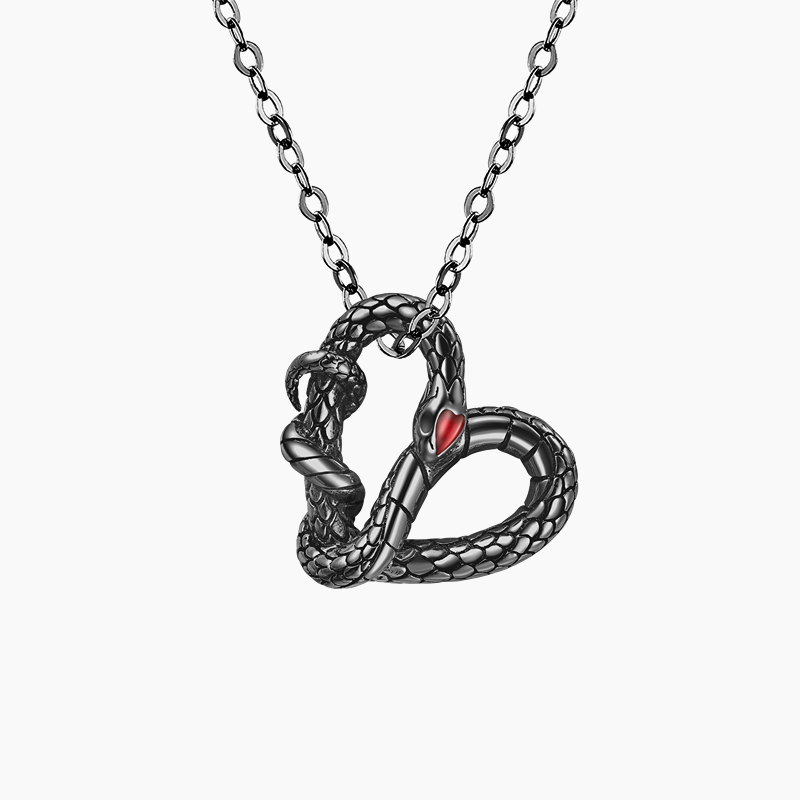 Collana Snakeaasteela a forma di cuore unica e alla moda