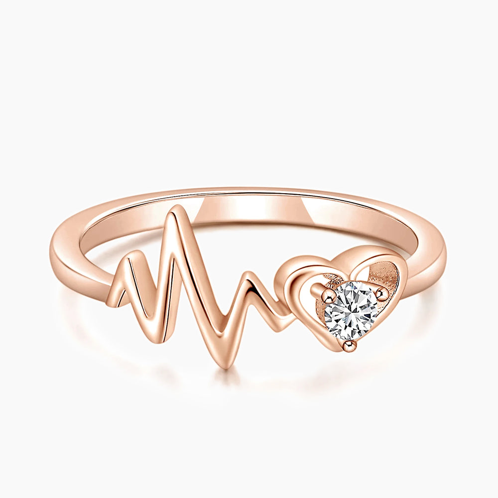 heartbeat rings for women, s925 heartbeat rings, fashionable rings for women, cheap rings for women