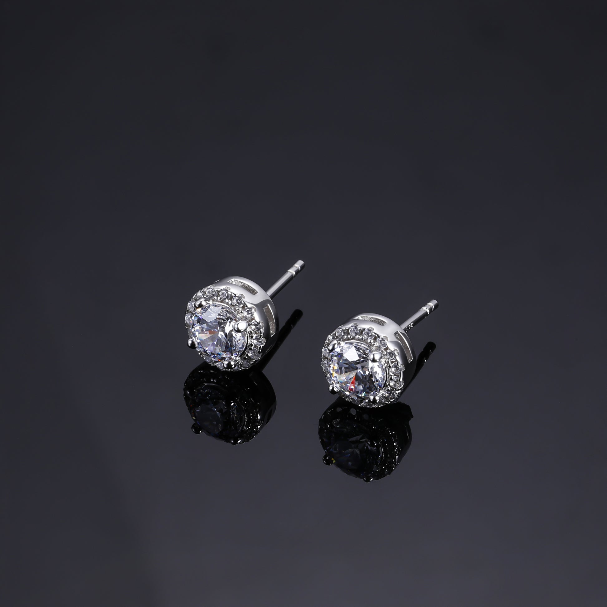 silver earrings, s925 earrings, cubic zirconia earrings, earrings for women, post earrings, s925 silver earrings, solitaire earrings, cubic zirconia earrings for women