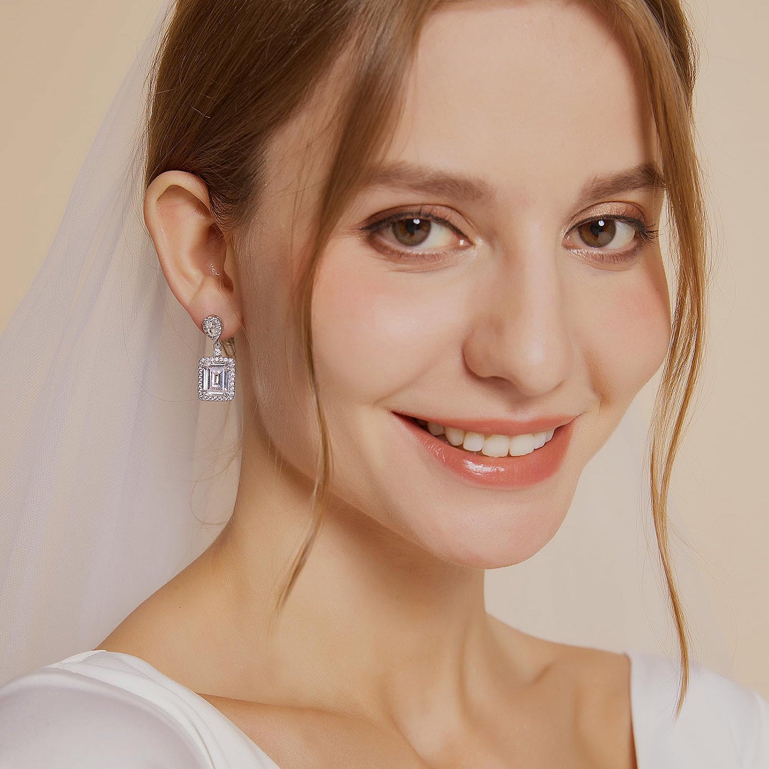 Dangling Bridal Earrings