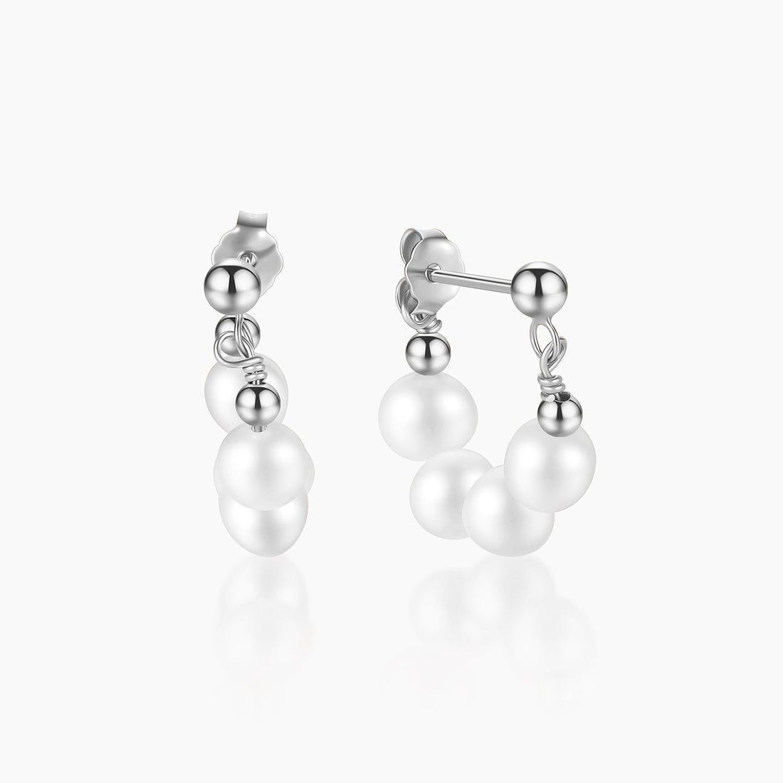 Gold Plated Baroque Pearl Earrings