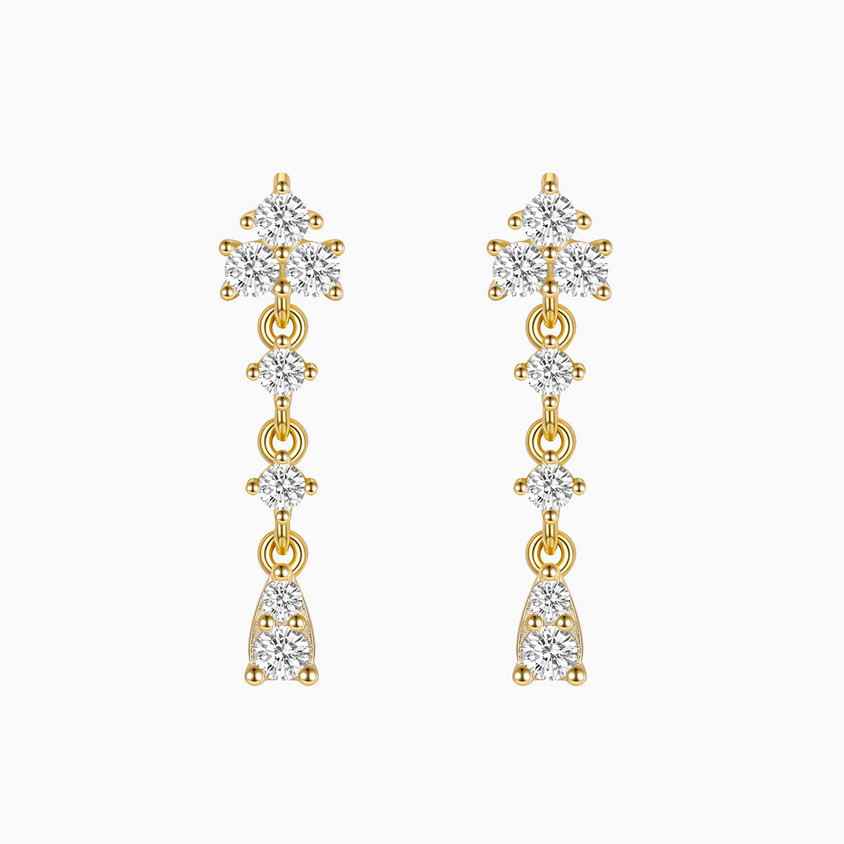 gold plated earrings, drop earrings for women, s925 drop earrings, charm silver earrings