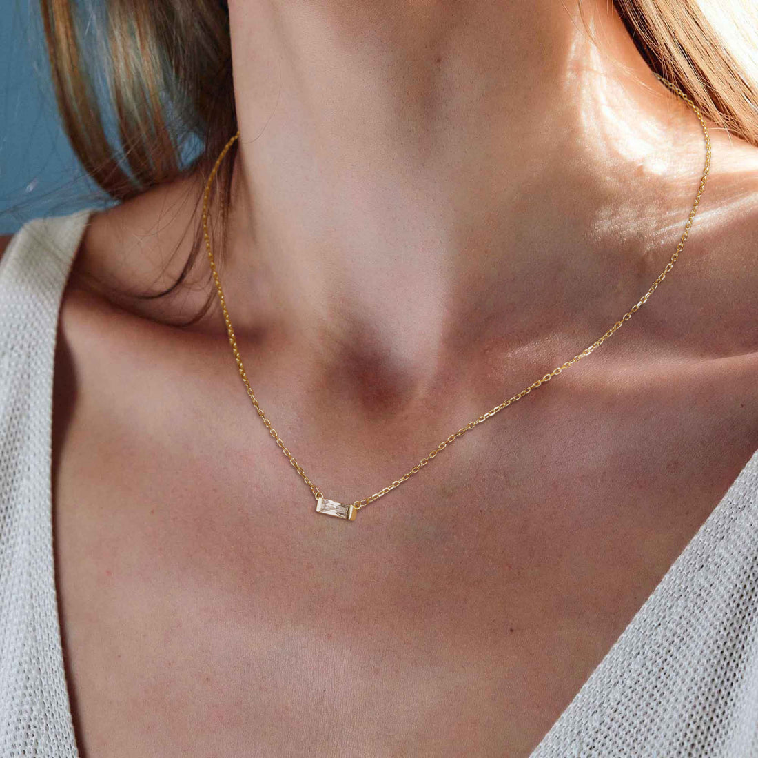 Gold Plated, Birthstone Necklace, Layered Necklace, Personalized Necklace, Delicate Necklace, Dainty Necklace, Affordable Jewelry