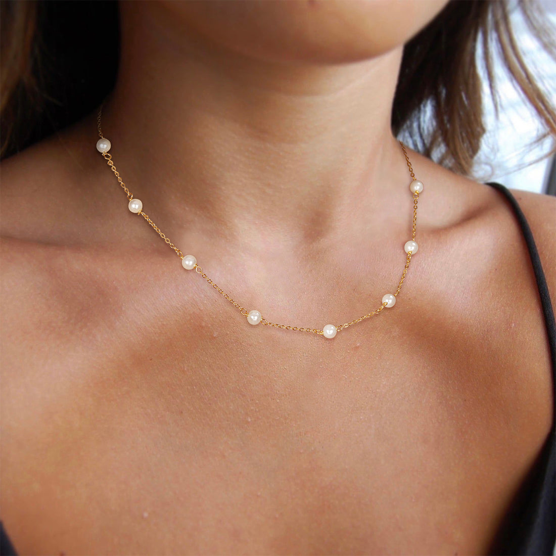 S925 Danity Pearl Necklace