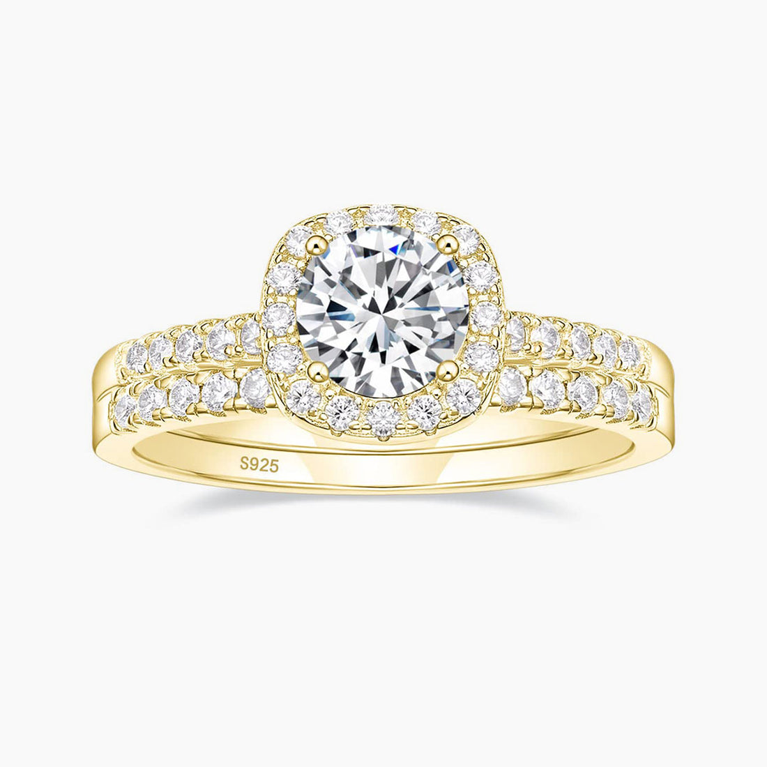 gold plated affordable rings, cubic zirconia rings, wedding rings under 50, silver rings set