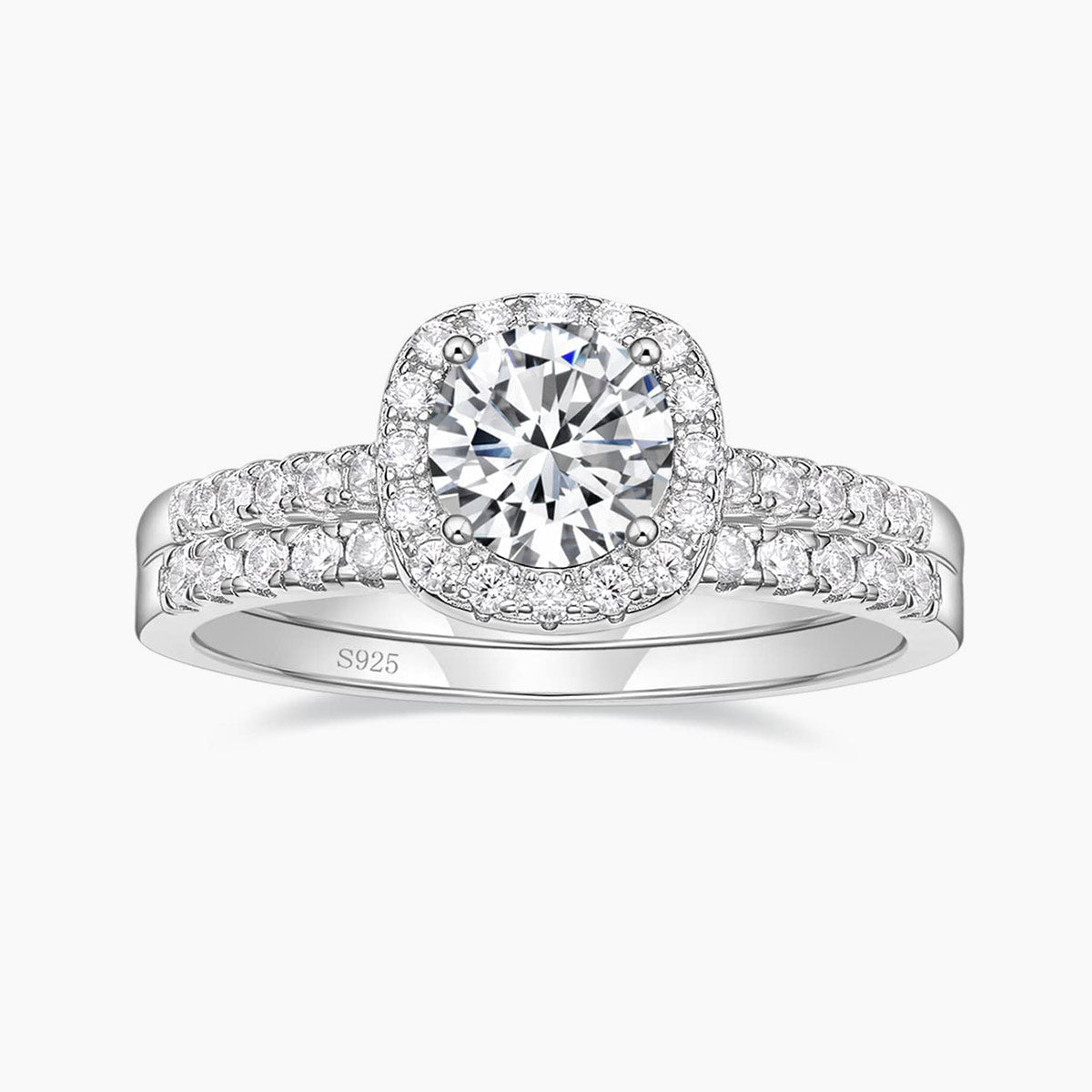 cheap wedding ring sets, unique wedding ring sets, his & her wedding ring sets, cz engagement ring set, cz bridal ring sets, silver ring sets