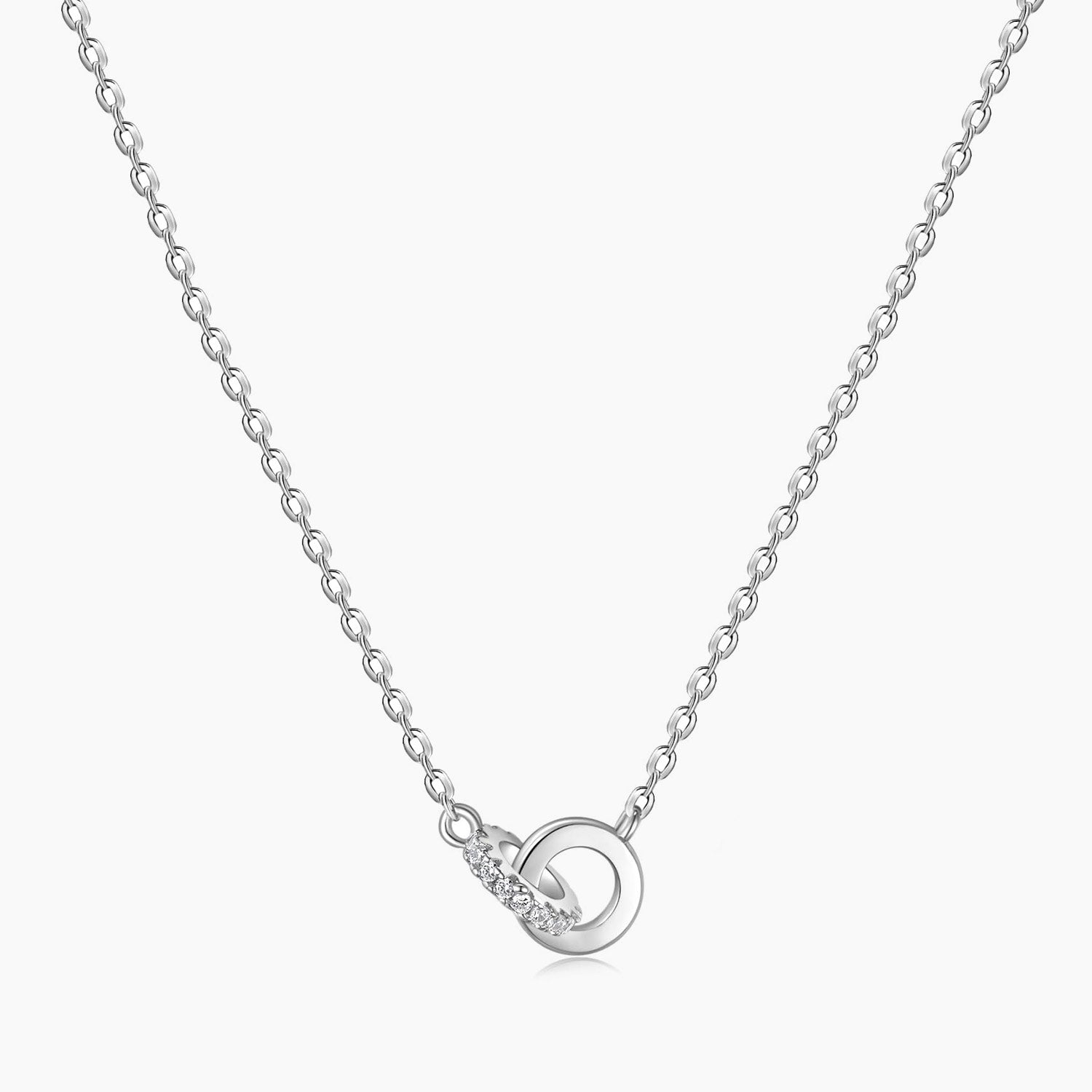 knot necklace, infinity necklace, wedding necklace, silver necklace