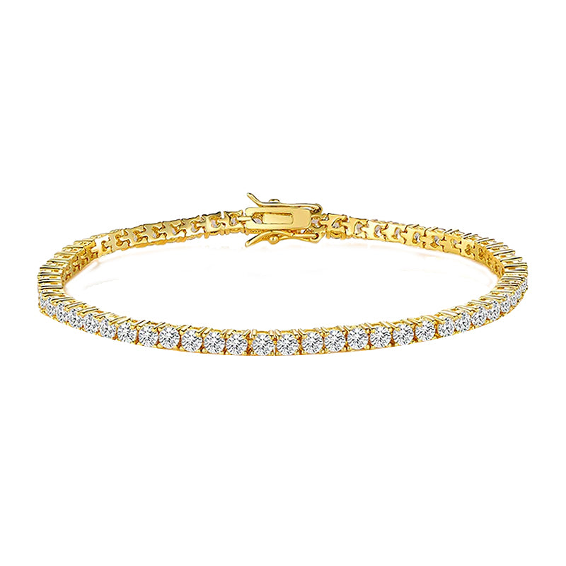 white gold bracelet; tennis bracelet; Eamti;