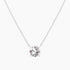 solitaire necklace for women, sterling silver necklace, silver gemstone necklace, cubic zirconia necklace