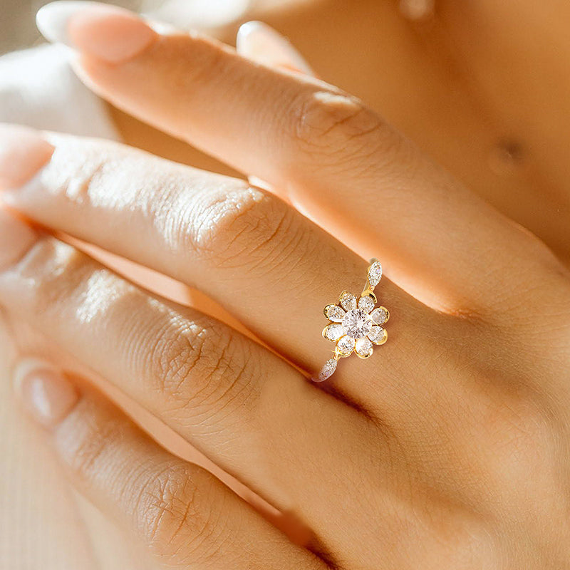 flower ring, flower engagement ring, flower and ring, flower with ring, flower rings, flower wedding ring, gold flower ring