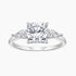 3 stone oval rings; cubic zirconia wedding rings; Eamti;