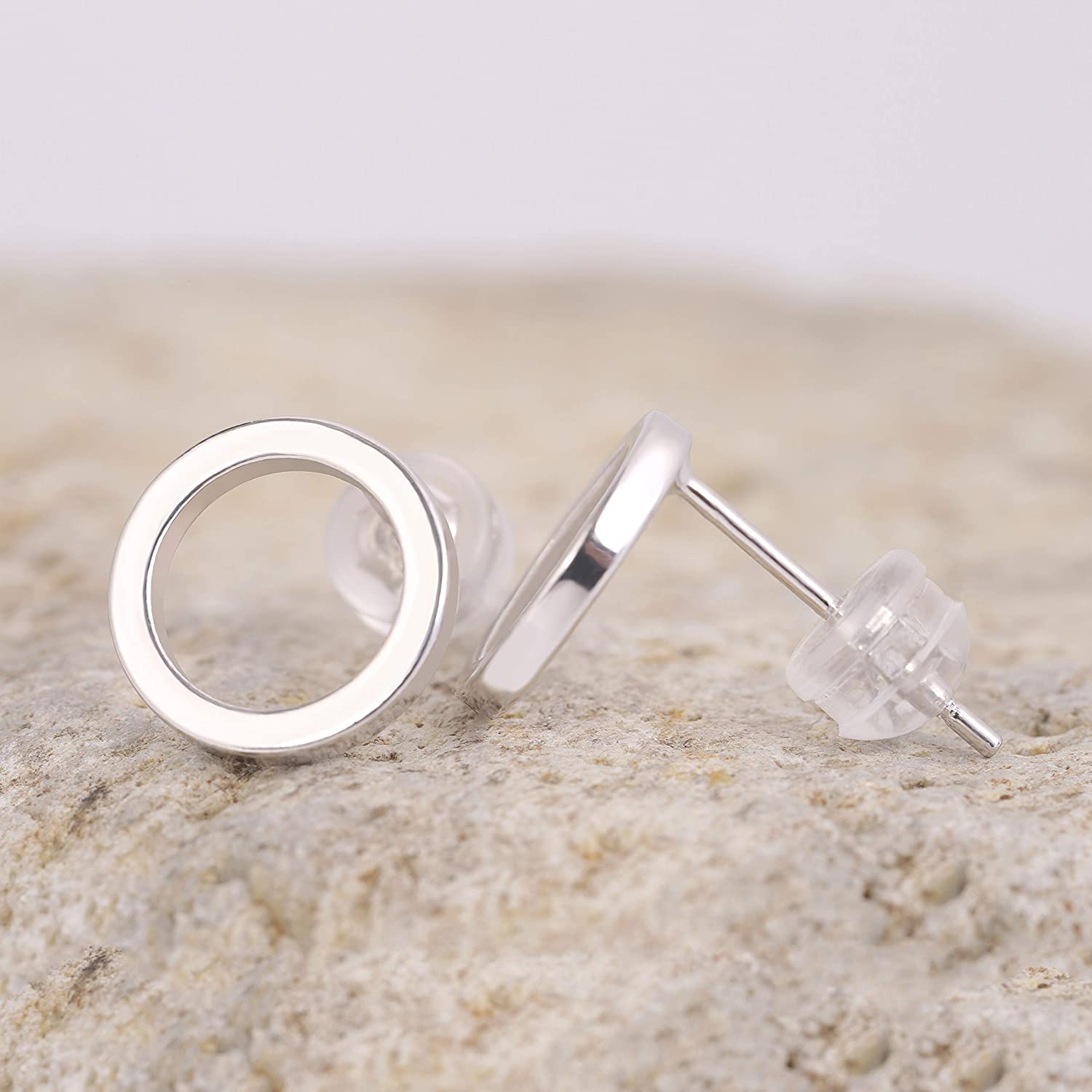 silver stud earrings; stud earrings for women; Eamti;