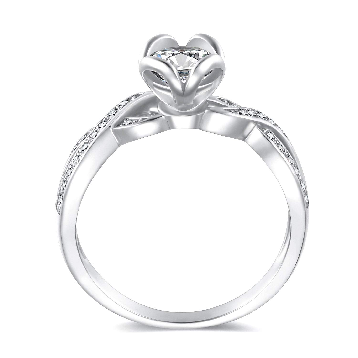 stunning wedding rings; 1 carat engagement rings; Eamti;