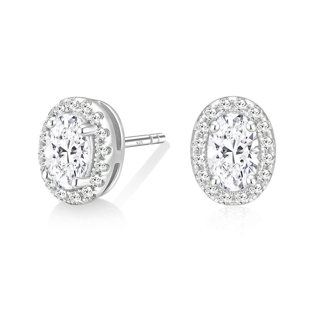 stud earrings; oval stud earrings; Eamti;