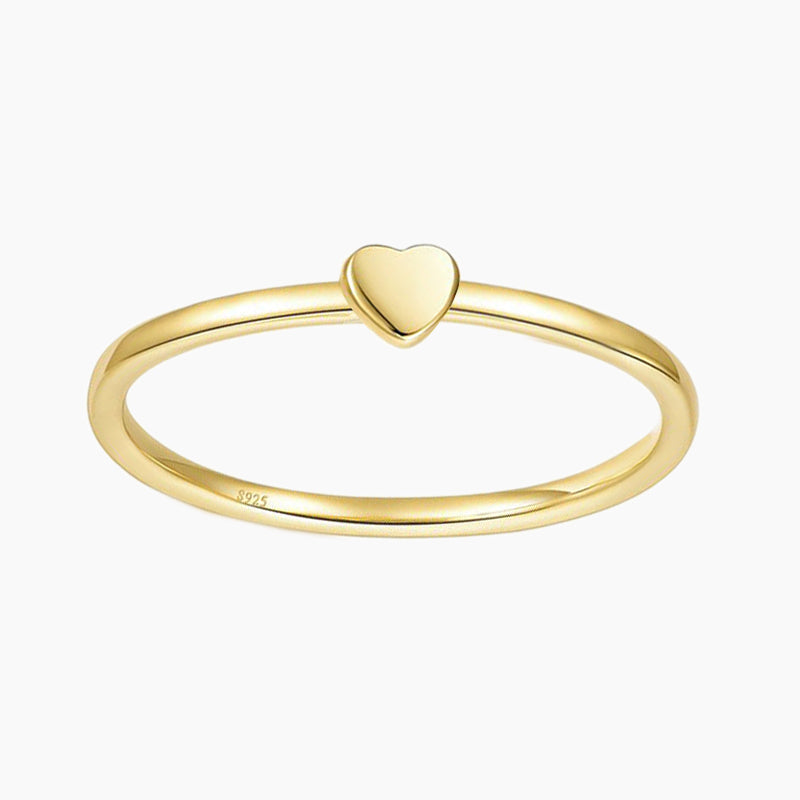 simple wedding bands; heart rings for women; Eamti;