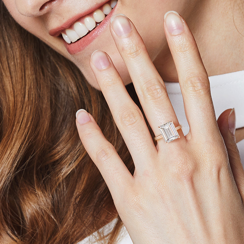 geometric sterling silver rings; simple wedding rings; Eamti;